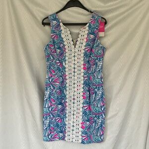 NWT Floral Blue and Pink Lily Pulitzer Sleeveless Dress